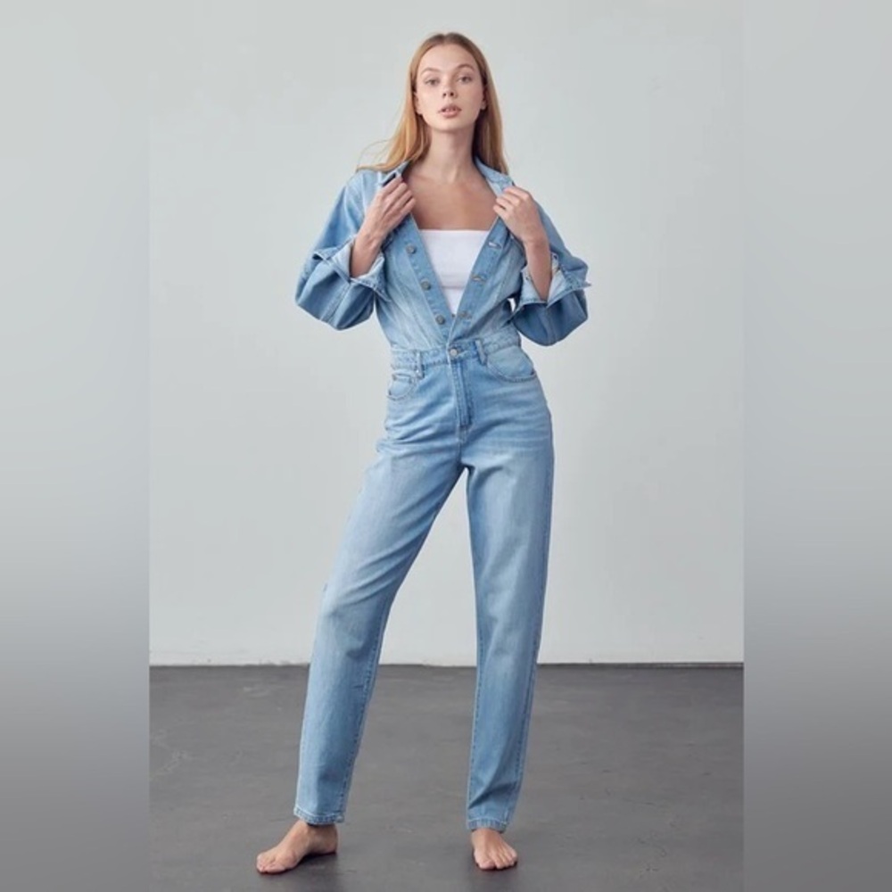 Hayden Los Angeles M/L Jean Jumpsuit